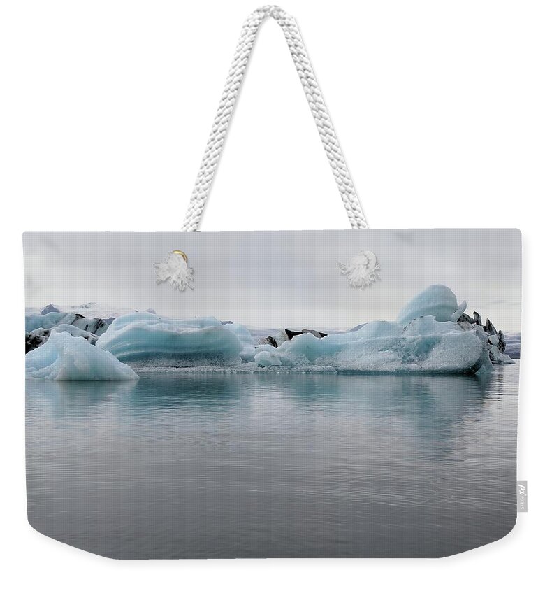Iceland Weekender Tote Bag featuring the photograph Iceland Glacier by Yvonne Jasinski