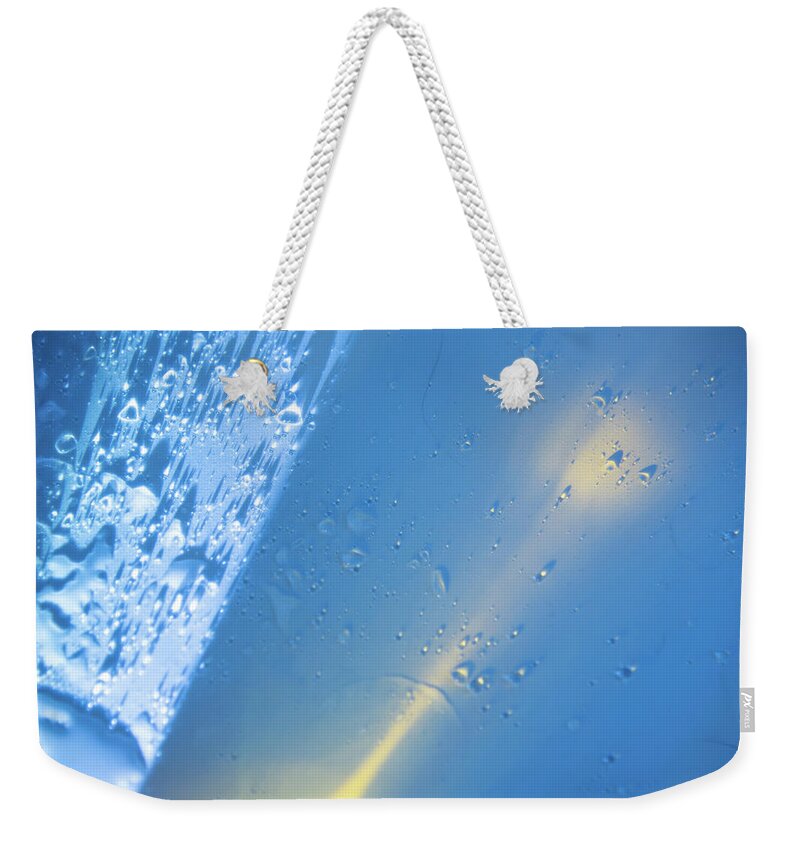 Abstract Weekender Tote Bag featuring the photograph Icey Hot by Jim Signorelli
