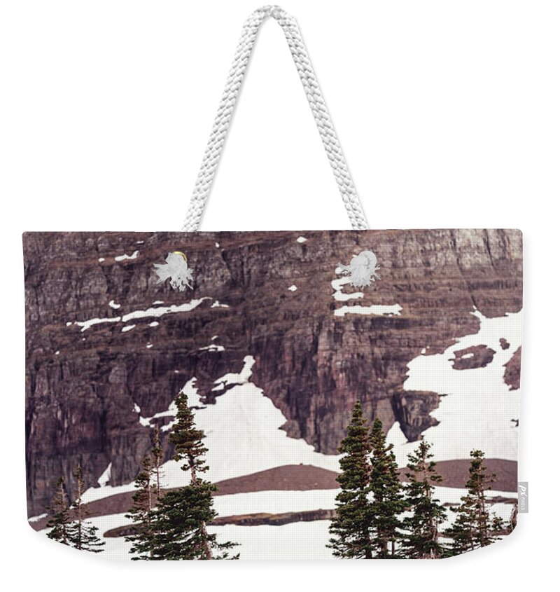  Weekender Tote Bag featuring the photograph Iconic Logan Pass by William Boggs