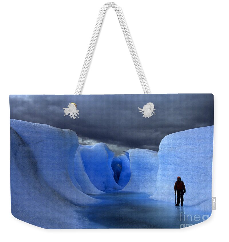 Patagonia Weekender Tote Bag featuring the photograph Icy world by James Brunker