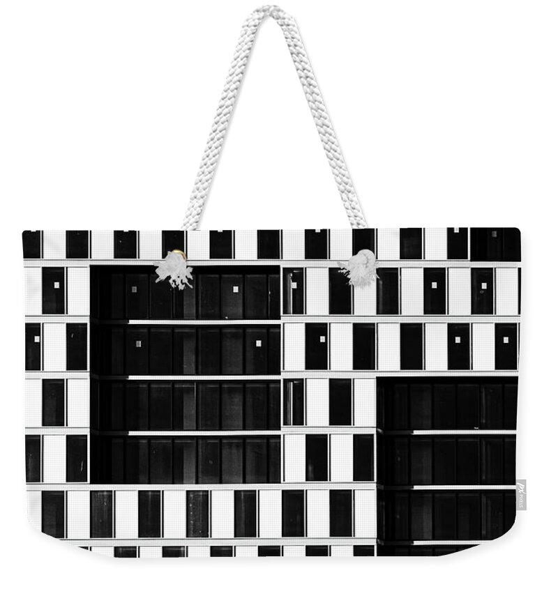 If You Build It... Weekender Tote Bag featuring the photograph If You Build It... -- Architectural Abstract in San Diego, California by Darin Volpe