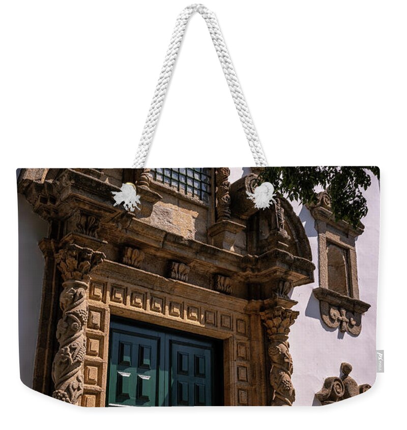 Braganza Weekender Tote Bag featuring the photograph Igreja de Santa Maria, Braganza by Pablo Lopez