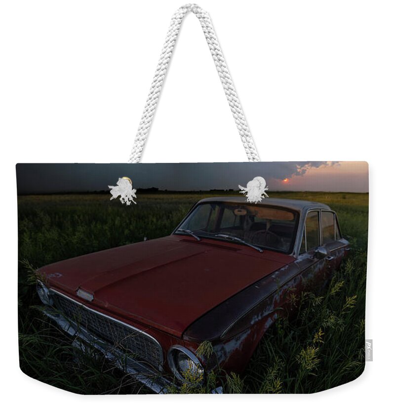 Canon Eos R5 Weekender Tote Bag featuring the photograph I'm Broken by Aaron J Groen