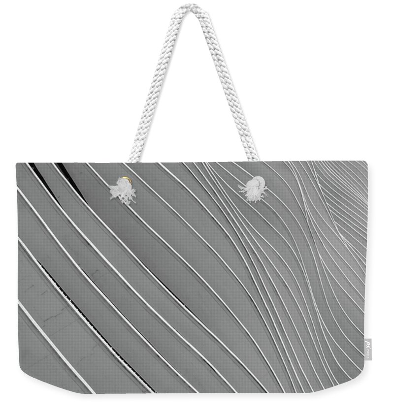 Abstract Weekender Tote Bag featuring the photograph I'm On Top Of the World by Christi Kraft