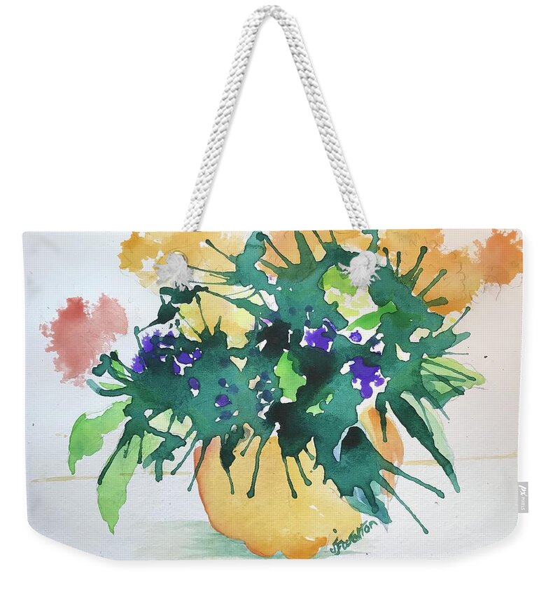 Imagination Weekender Tote Bag featuring the painting Imagination by Judy Fischer Walton