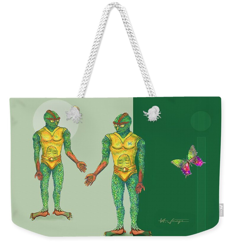 Imagination Weekender Tote Bag featuring the painting Imagine. . . by Hartmut Jager