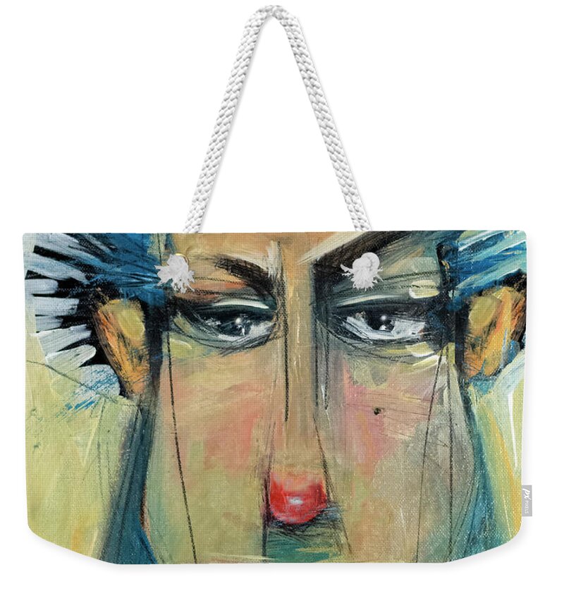 Imogene Weekender Tote Bag featuring the painting Imogene by Tim Nyberg