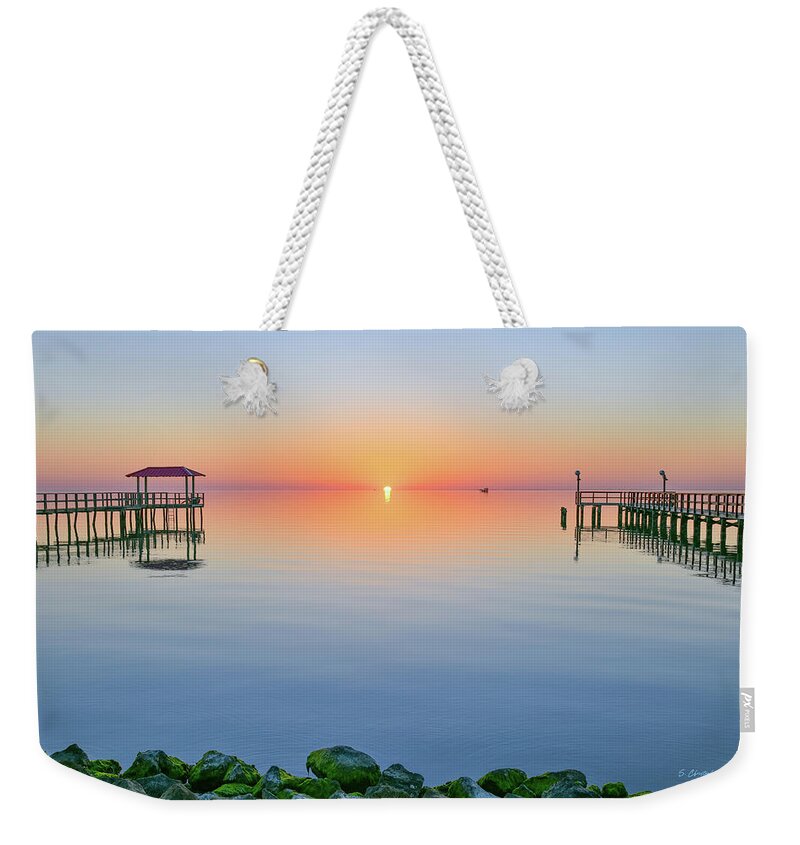 Aransas Weekender Tote Bag featuring the photograph In Between by Christopher Rice