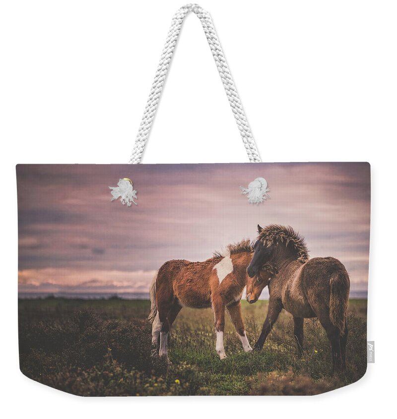 Photographs Weekender Tote Bag featuring the photograph In My Heart - Horse Art by Lisa Saint
