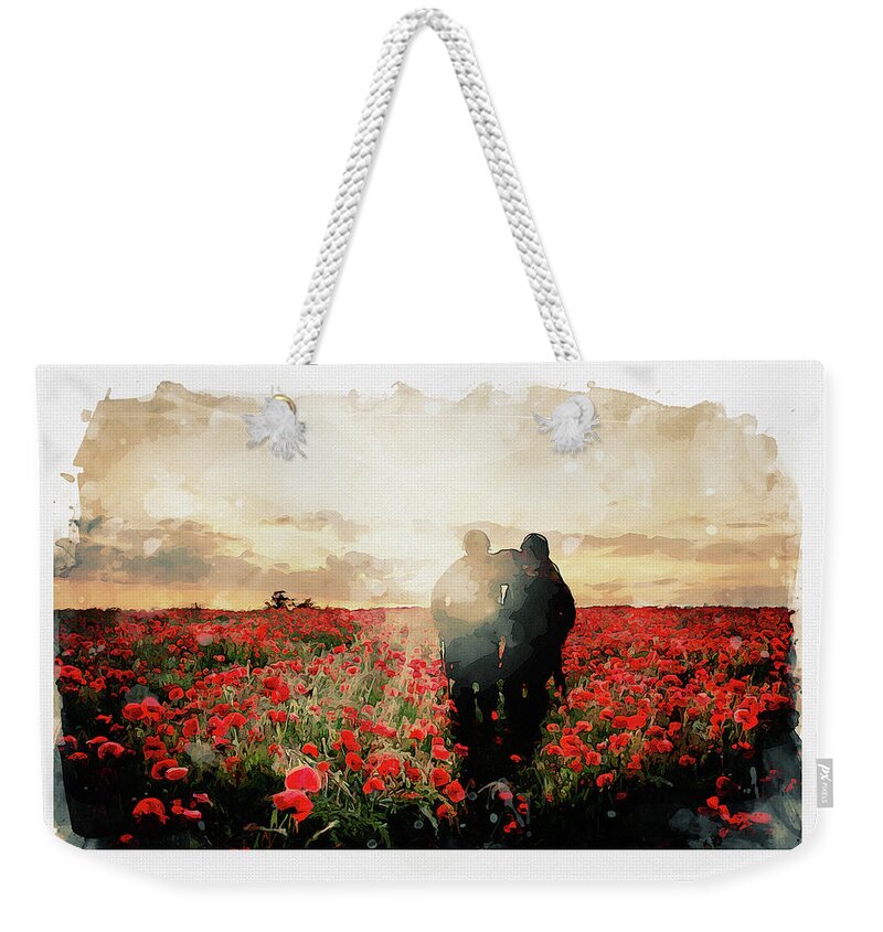 Art Weekender Tote Bag featuring the digital art In To The Light by Airpower Art