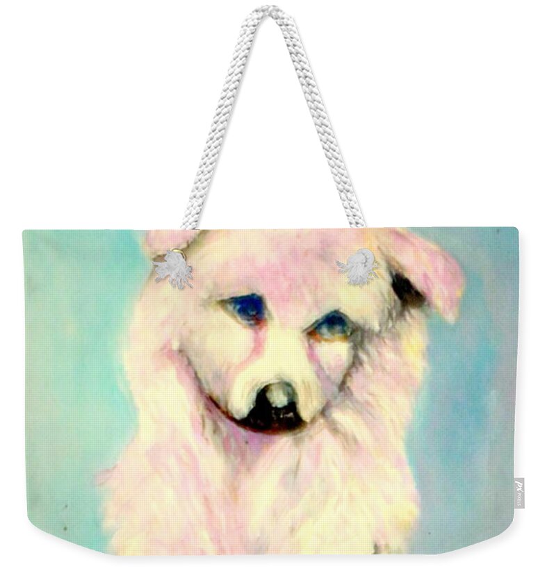  Weekender Tote Bag featuring the painting In Waiting and Hope 2 by Jason Sentuf