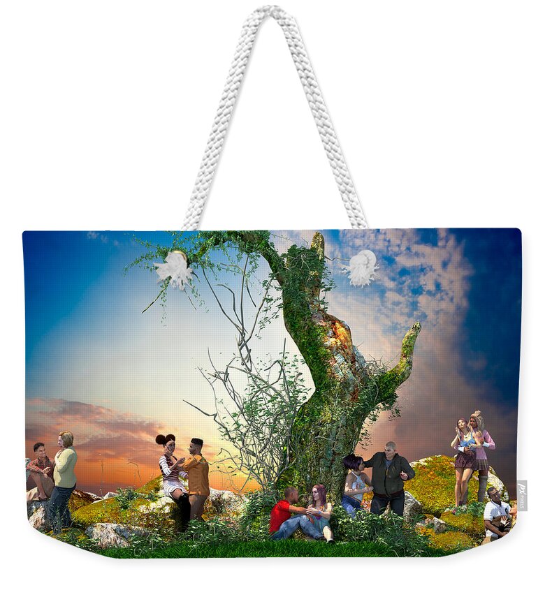 Eternally Rooted Weekender Tote Bag featuring the digital art Inception by Williem McWhorter