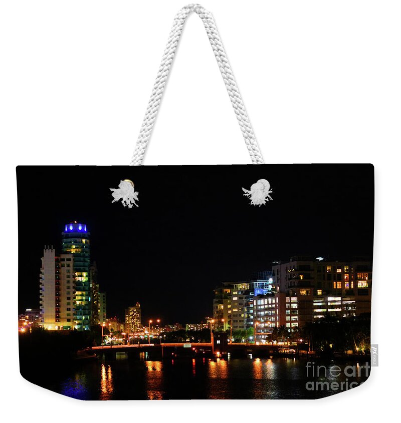 Blur Weekender Tote Bag featuring the photograph Indian Creek Canal - Miami Florida USA - Study III by Doc Braham