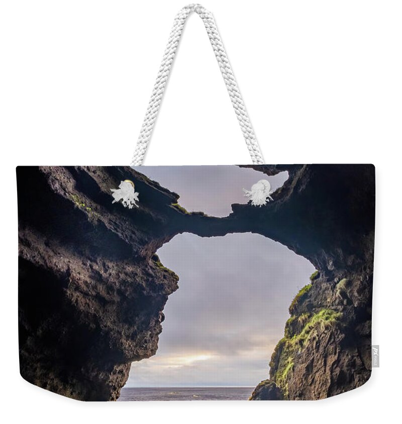 Yoda Weekender Tote Bag featuring the photograph Inside Yoda Cave in Iceland by Alexios Ntounas