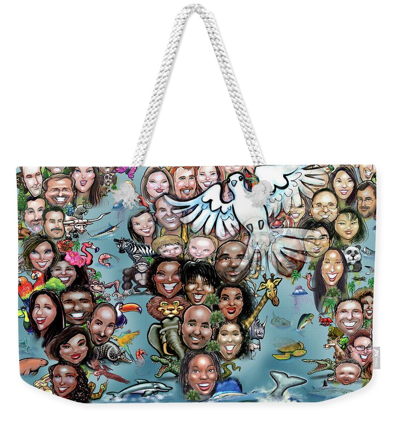 International Weekender Tote Bag featuring the digital art Earth Day by Kevin Middleton
