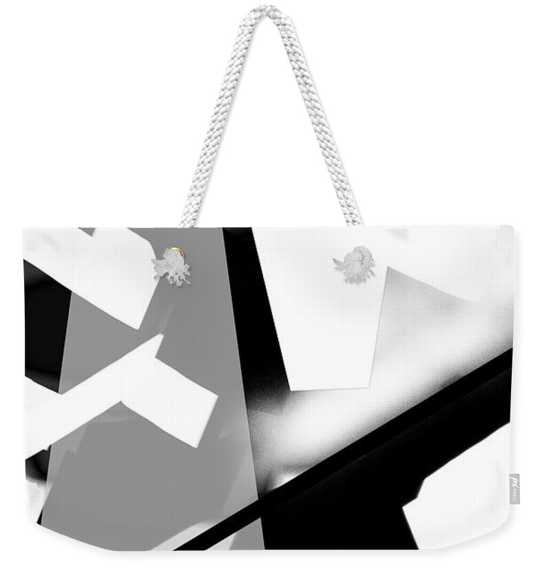 Abstract Art Weekender Tote Bag featuring the digital art Into the Forest by Jeremiah Ray