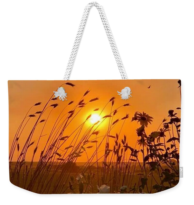 Iphonography Weekender Tote Bag featuring the photograph IPhonography Sunset 2 by Julie Powell