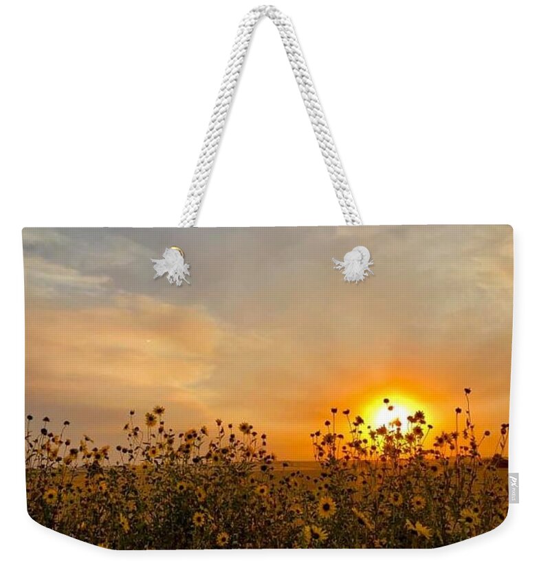 Iphonography Weekender Tote Bag featuring the photograph iPhonography Sunset 3 by Julie Powell