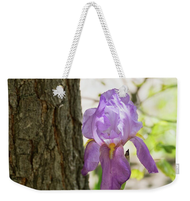 Flora Weekender Tote Bag featuring the photograph Iris by Segura Shaw Photography