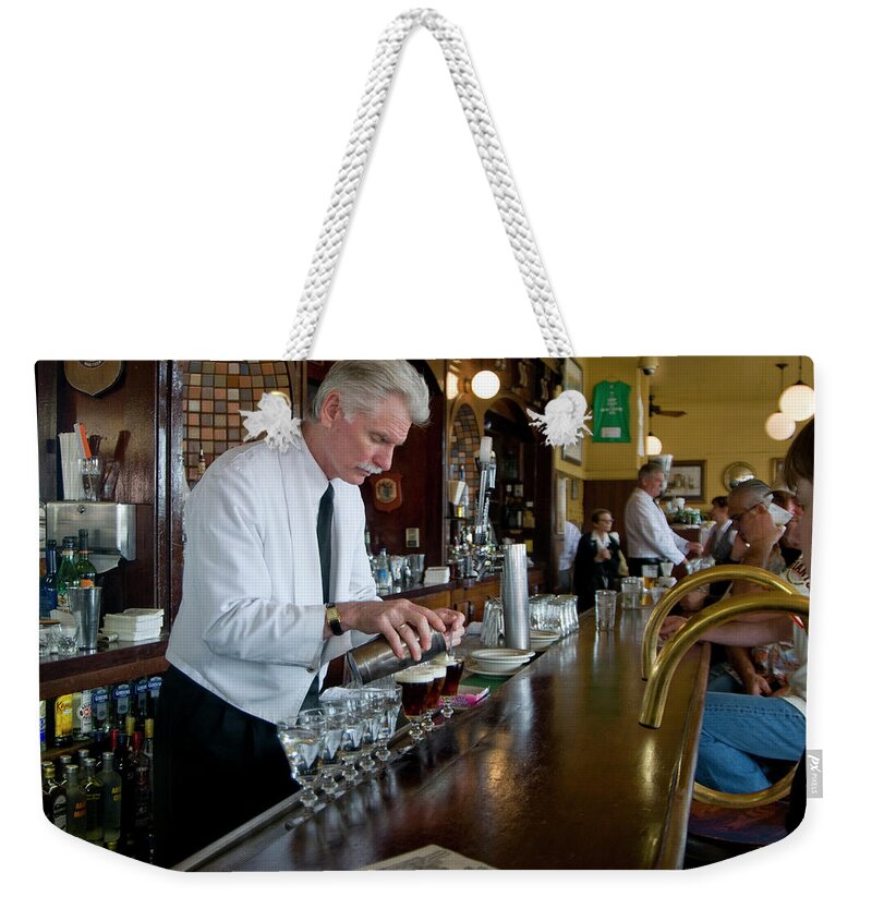 Irish Coffee Weekender Tote Bag featuring the photograph Irish Coffees at the Buena Vista by Robert Dann
