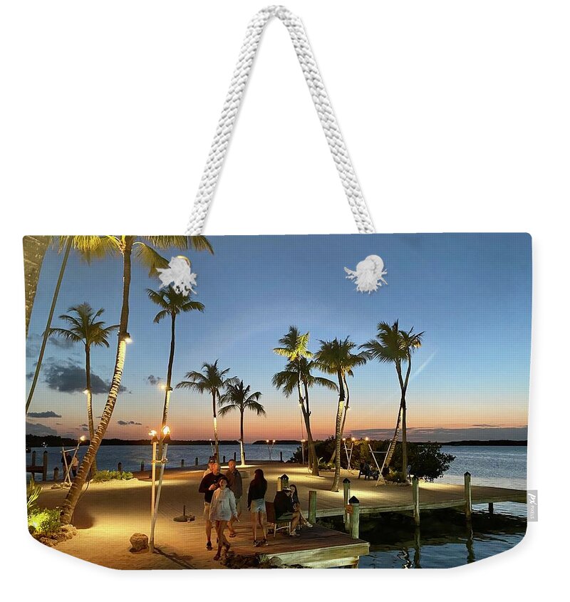  Weekender Tote Bag featuring the photograph Islamorada sunset by Ed Stokes