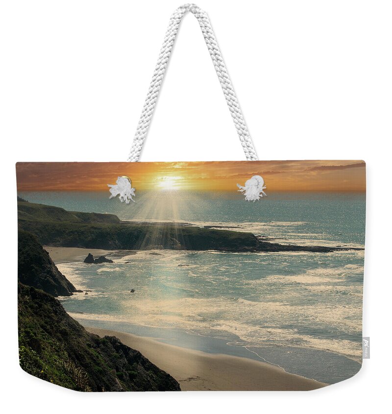 Isolation Beach At Sunset Weekender Tote Bag featuring the photograph Isolation Beach At Sunset by Frank Wilson