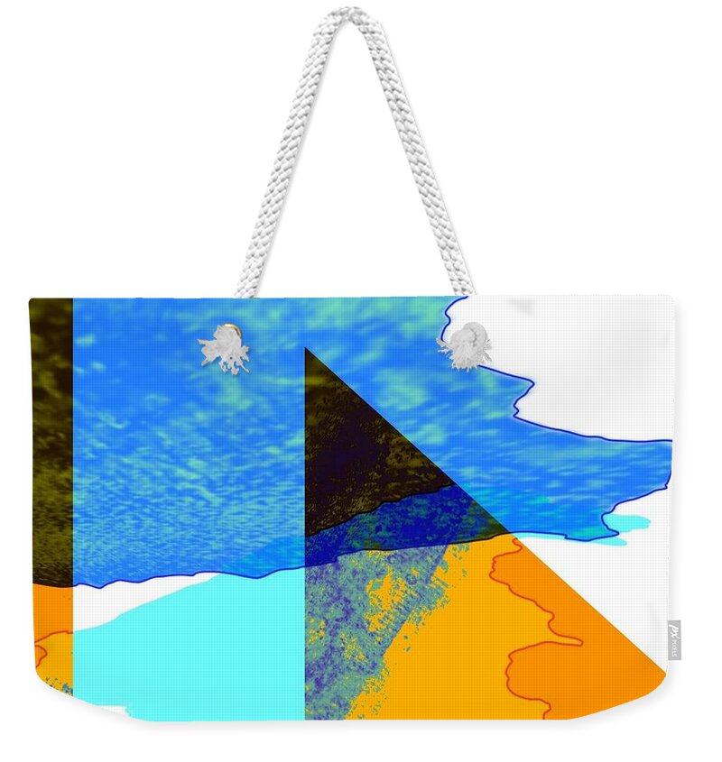 Abstract Art Weekender Tote Bag featuring the digital art It Will Make Our Hearts Leap by Jeremiah Ray