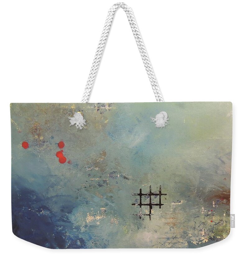 Abstract Weekender Tote Bag featuring the painting It's a Journey by Vivian Mora