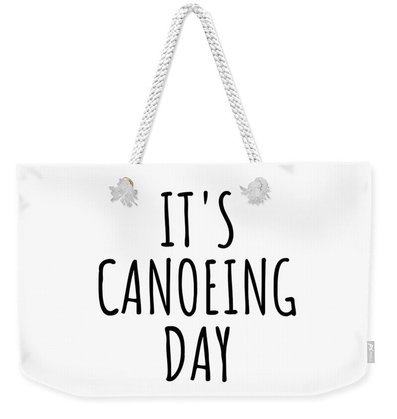 Canoeing Weekender Tote Bags