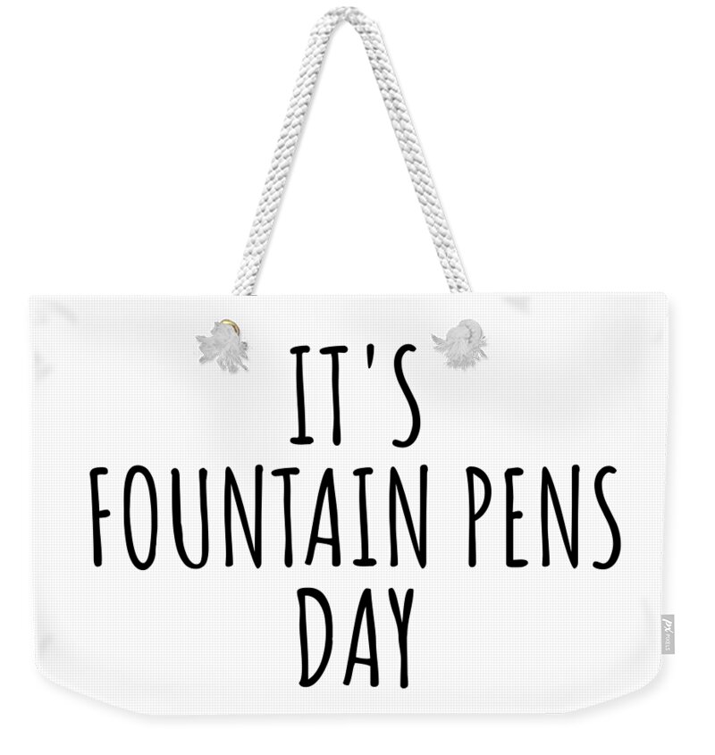 Fountain Pen Weekender Tote Bags
