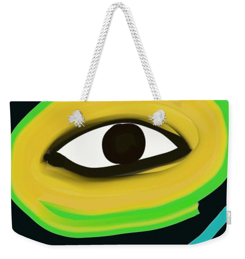 Eye Weekender Tote Bag featuring the digital art It's Love Eye See by ToNY CaMM