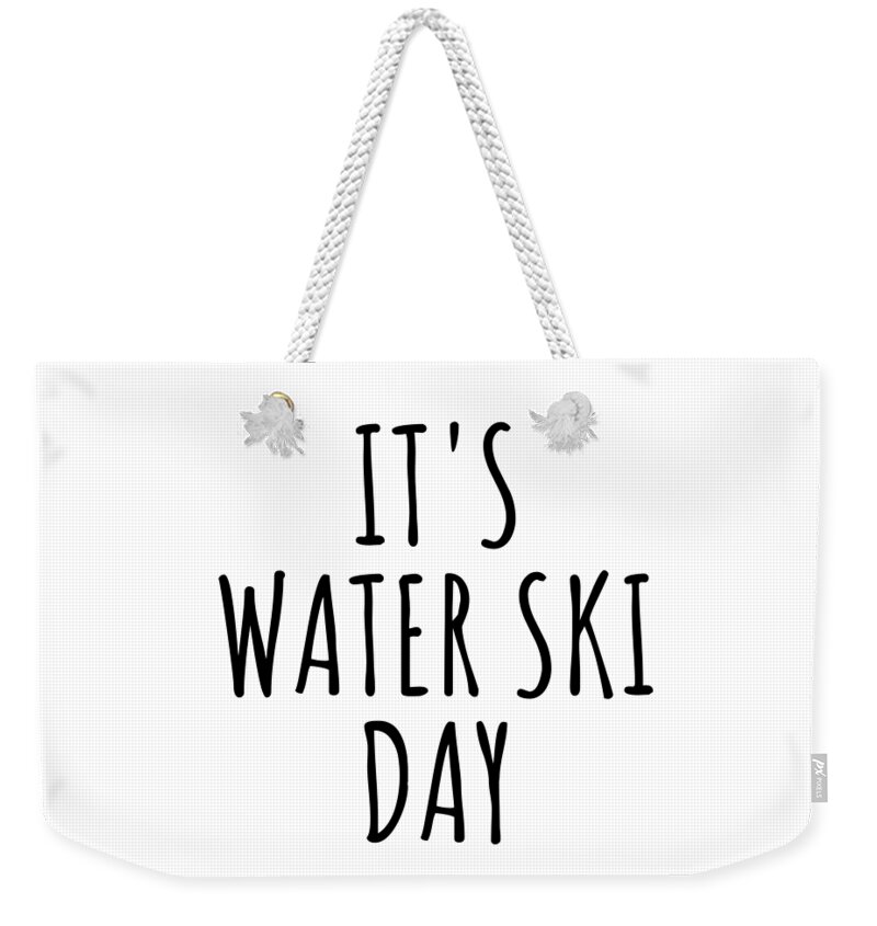 Water Ski Weekender Tote Bags