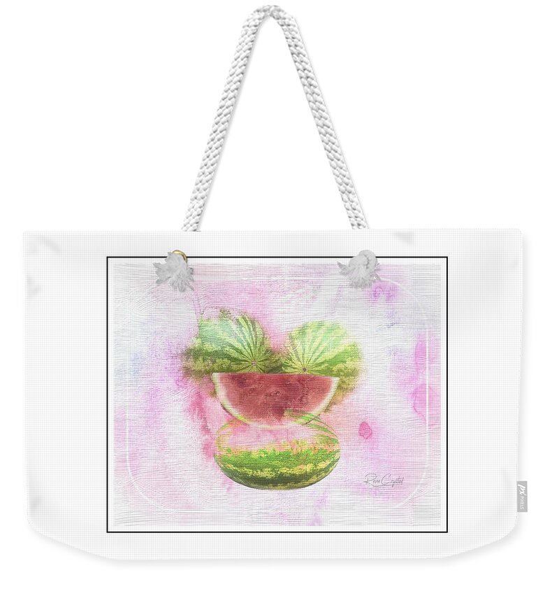 Watermelons Weekender Tote Bag featuring the photograph It's Watermelon Time by Rene Crystal