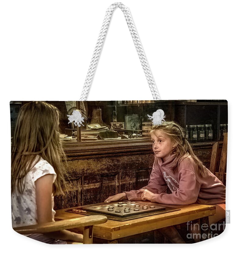 Americana Weekender Tote Bag featuring the photograph It's Your Move... by Shelia Hunt