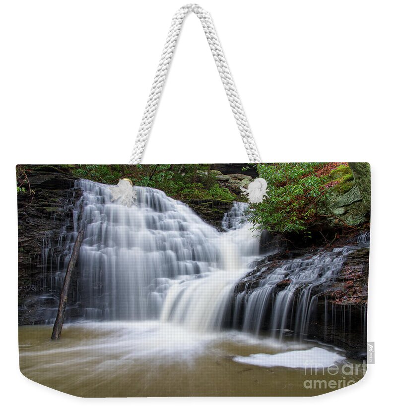 Jack Rock Falls Weekender Tote Bag featuring the photograph Jack Rock Falls 20 by Phil Perkins
