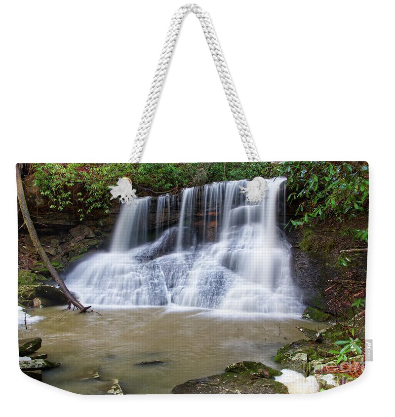 Jack Rock Falls Weekender Tote Bag featuring the photograph Jack Rock Falls 21 by Phil Perkins