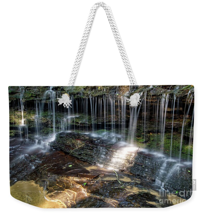 Jack Rock Falls Weekender Tote Bag featuring the photograph Jack Rock Falls 22 by Phil Perkins