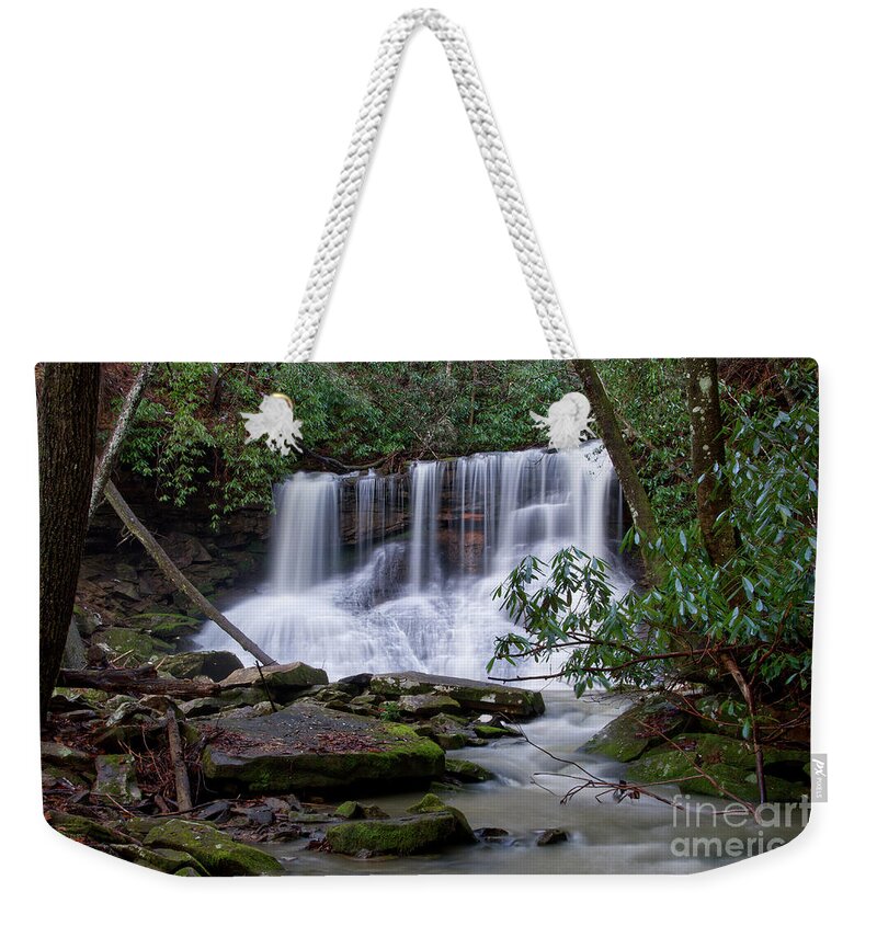 Jack Rock Falls Weekender Tote Bag featuring the photograph Jack Rock Falls 23 by Phil Perkins