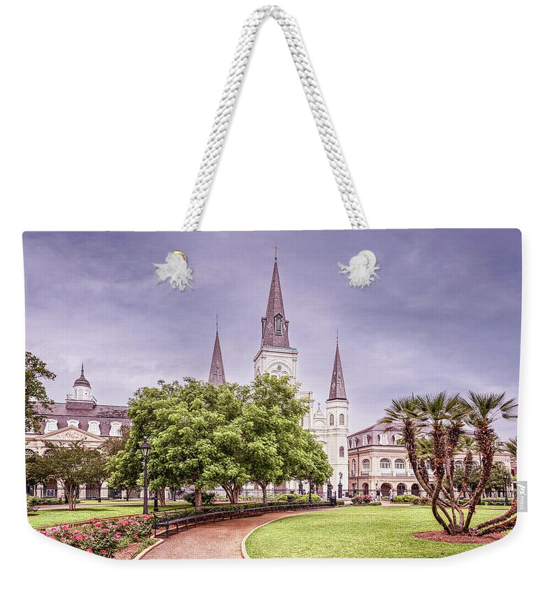 Jackson Square Weekender Tote Bag featuring the photograph Jackson Square by James Woody