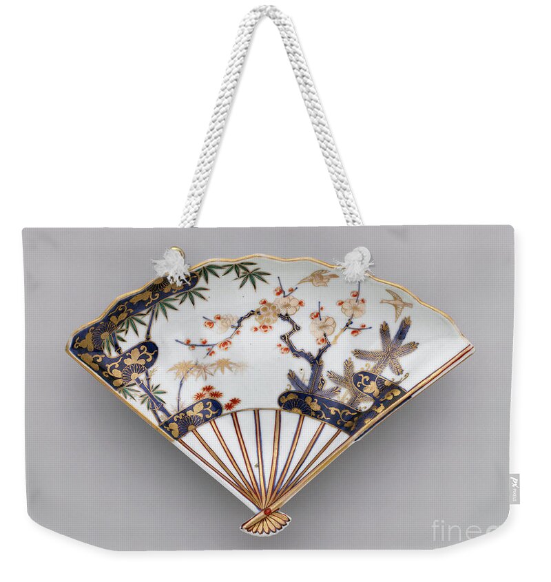 18th Century Weekender Tote Bag featuring the ceramic art Japanese Porcelain Dish by Granger