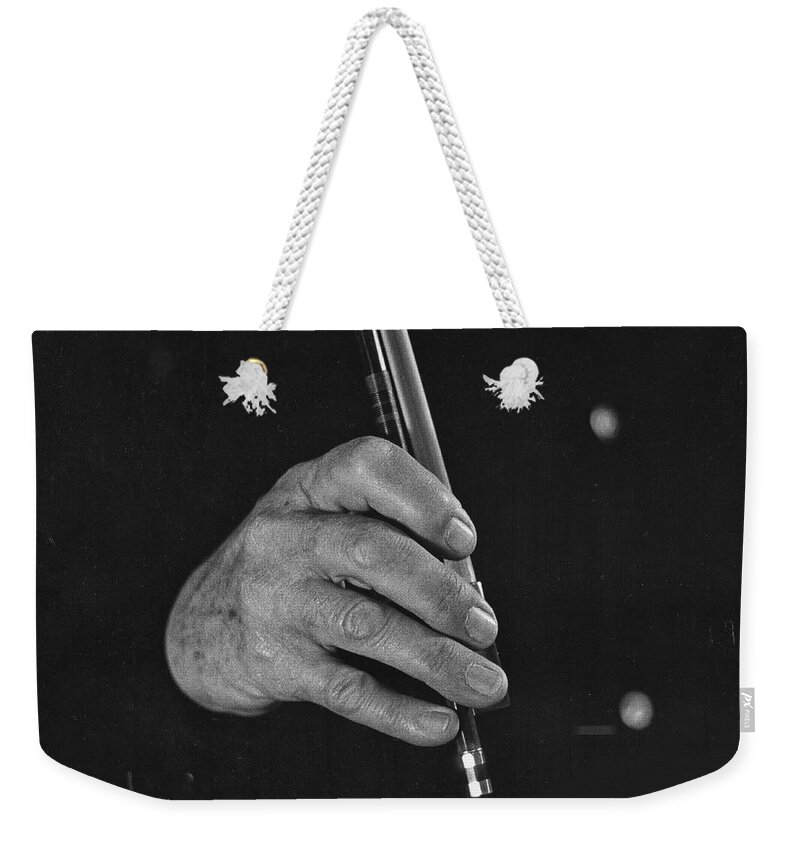 Beverlyhills Weekender Tote Bag featuring the photograph Jascha Heifetz Right Hand by Jay Heifetz