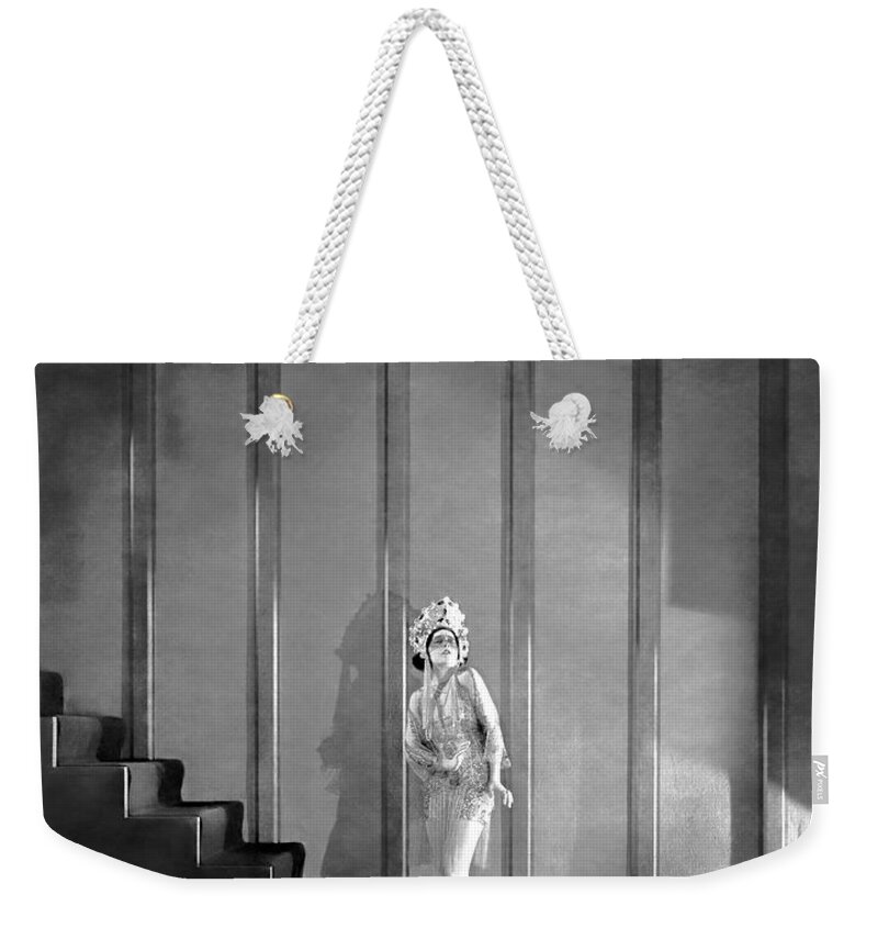 Art Deco Weekender Tote Bag featuring the photograph Jazzmania 1923 Mae Murray by Sad Hill - Bizarre Los Angeles Archive