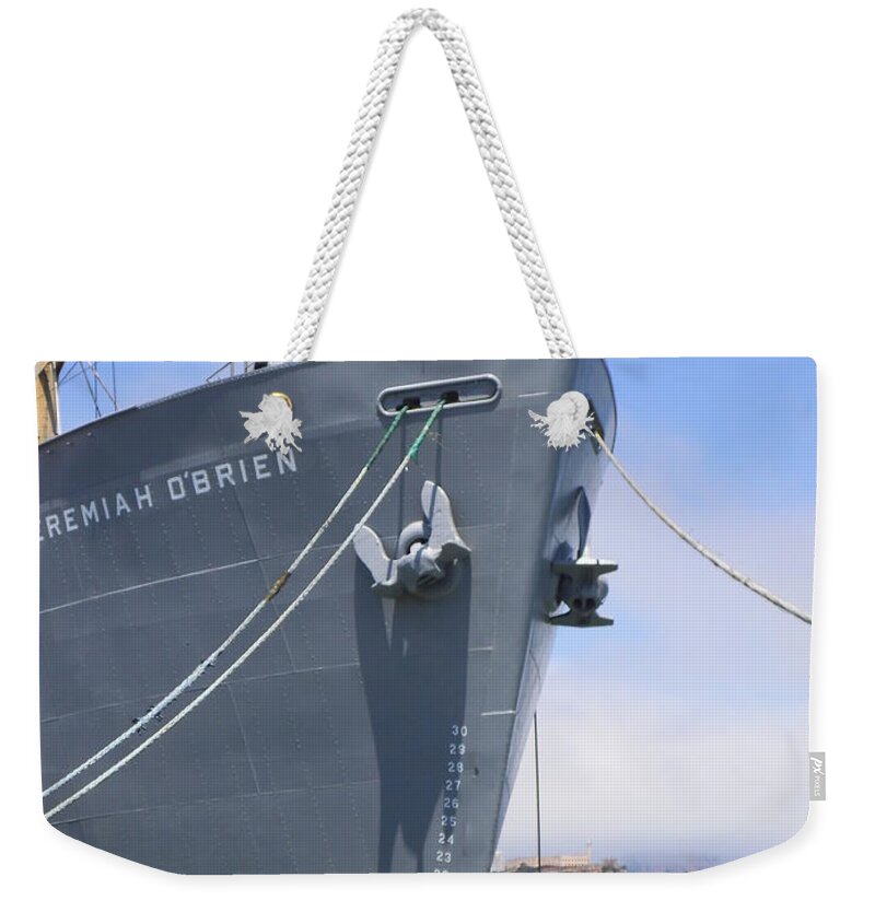 Ship Weekender Tote Bag featuring the photograph Jeremiah O' Brien by Heather E Harman