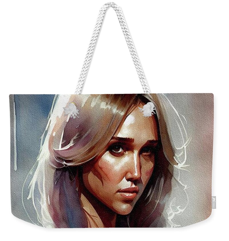 Jessica-alba-pictures Weekender Tote Bags