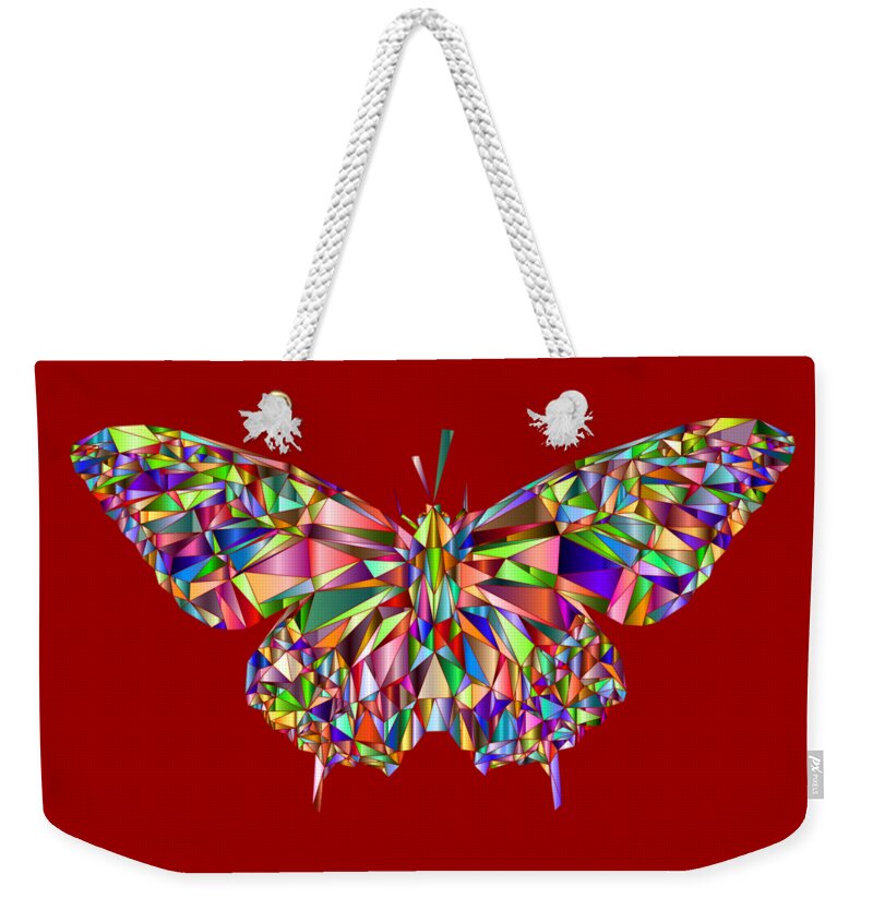 Butterfly Weekender Tote Bag featuring the photograph Jeweled Butterfly by Nancy Ayanna Wyatt