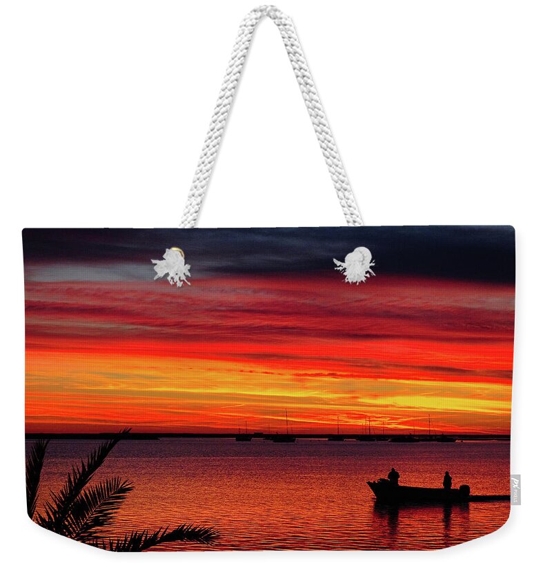 Fishermen Weekender Tote Bag featuring the photograph Journey at Dusk by Angelo DeVal