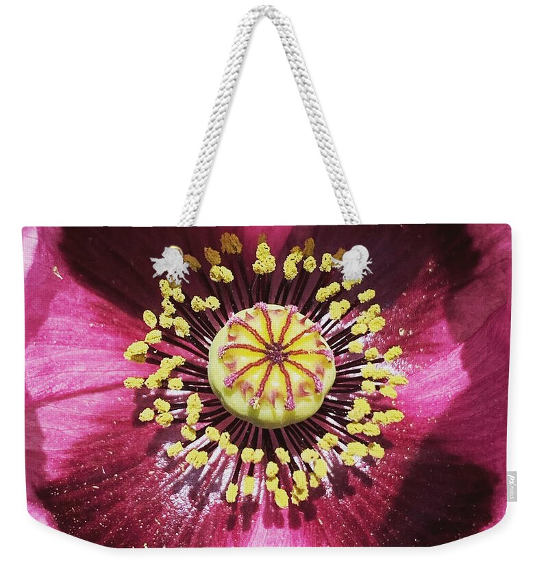 Flower Weekender Tote Bag featuring the photograph Joyous heart by Reena Kapoor
