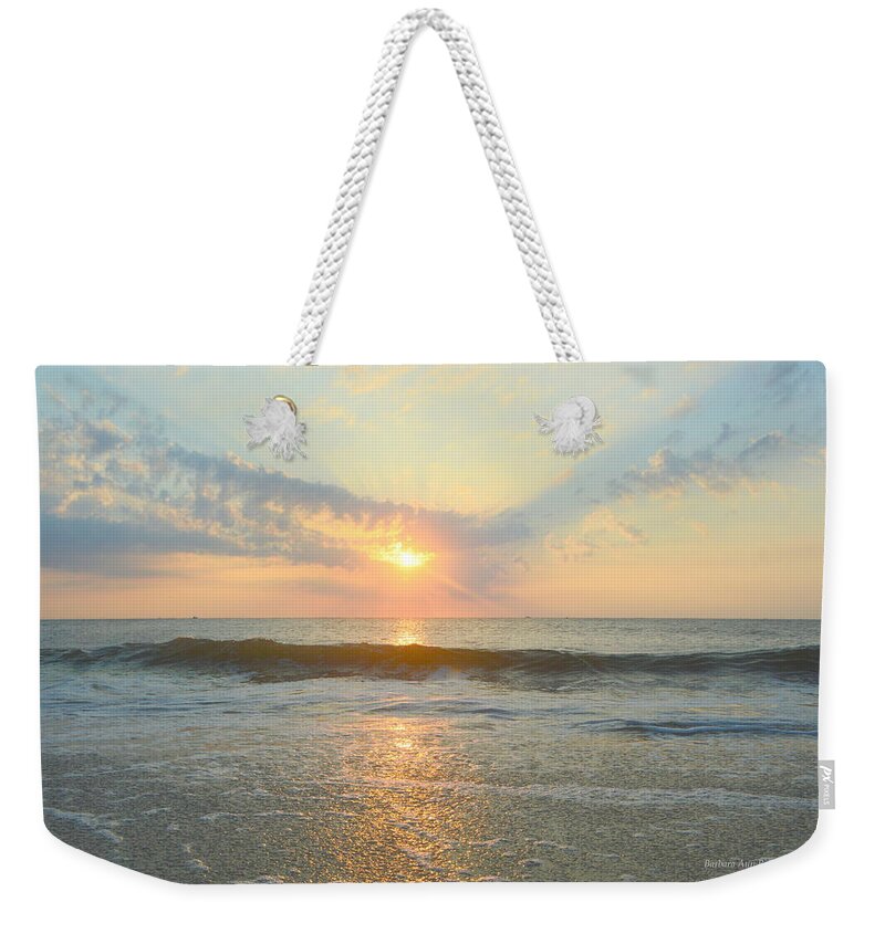 Face Mask Weekender Tote Bag featuring the photograph July 20 Oregon Inlet by Barbara Ann Bell