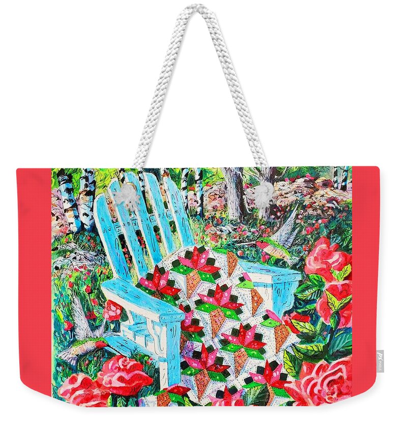 Roses Weekender Tote Bag featuring the painting June Roses by Diane Phalen