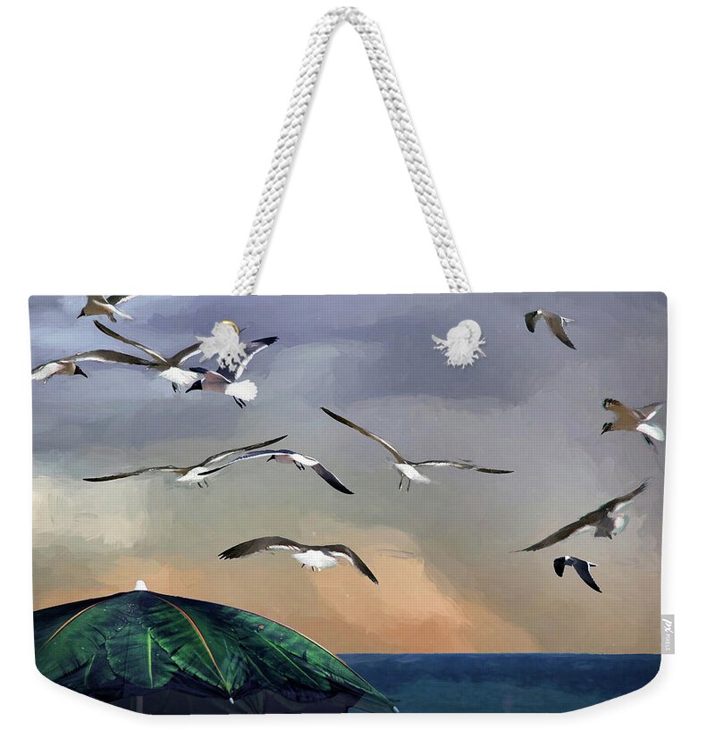 Beach Scene Weekender Tote Bag featuring the photograph Just Another Day At The Beach by Phil Mancuso